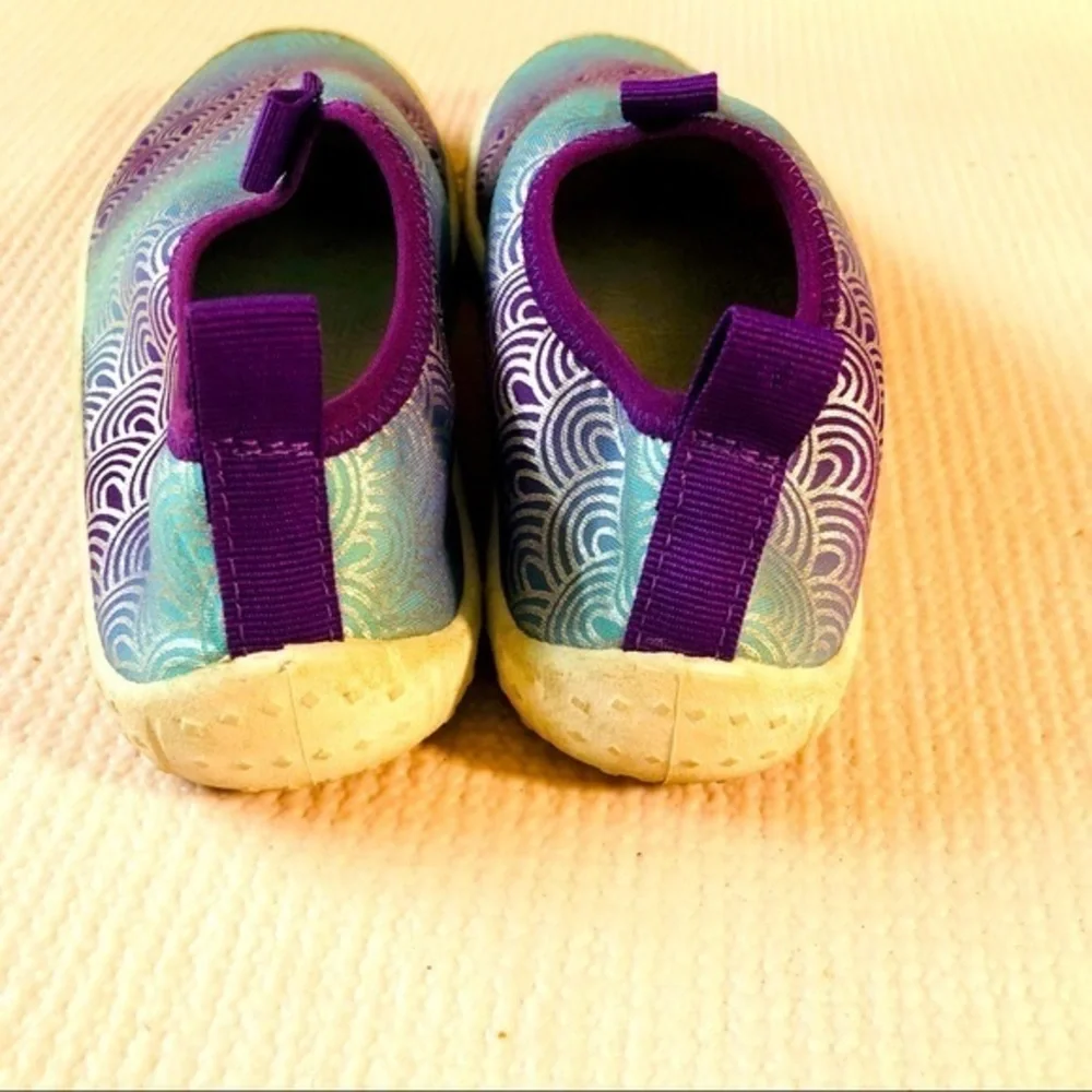 Kids' Grover Slip-On Water Shoes - Cat & Jack Mermaid Teal & Purple- Size 13